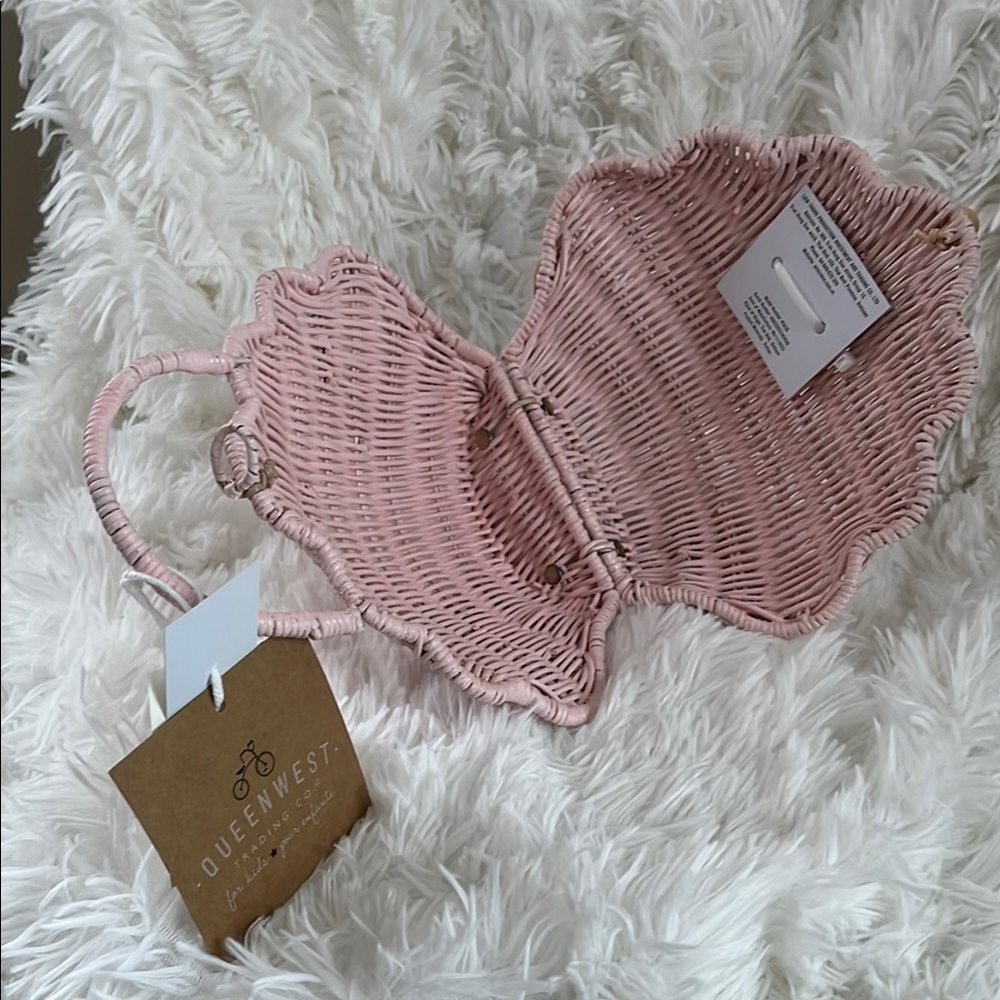 Pink Woven Seashell Handbag - Picture 3 of 3